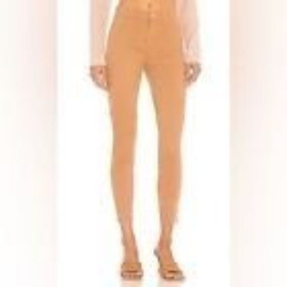 L’AGENCE Pants Womens 26 Brown Margot High Rise Skinny Camel